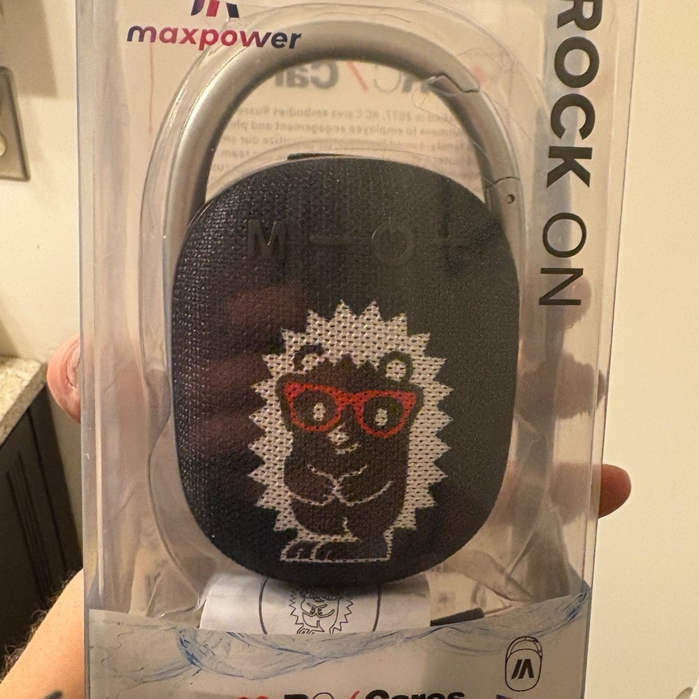 Black Portable Speaker with Fun Design